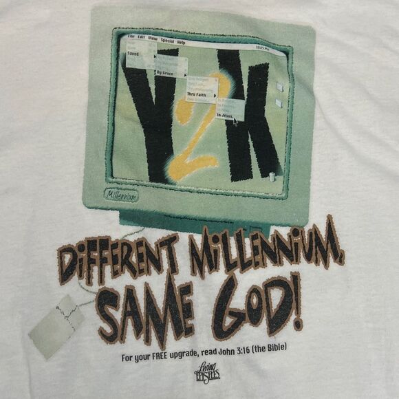 ✝️ Vintage Y2K Nothing To Fear JESUS CHRIST GOD T-Shirt “RARE” Sz XL - EXCELLENT - Picture 5 of 12